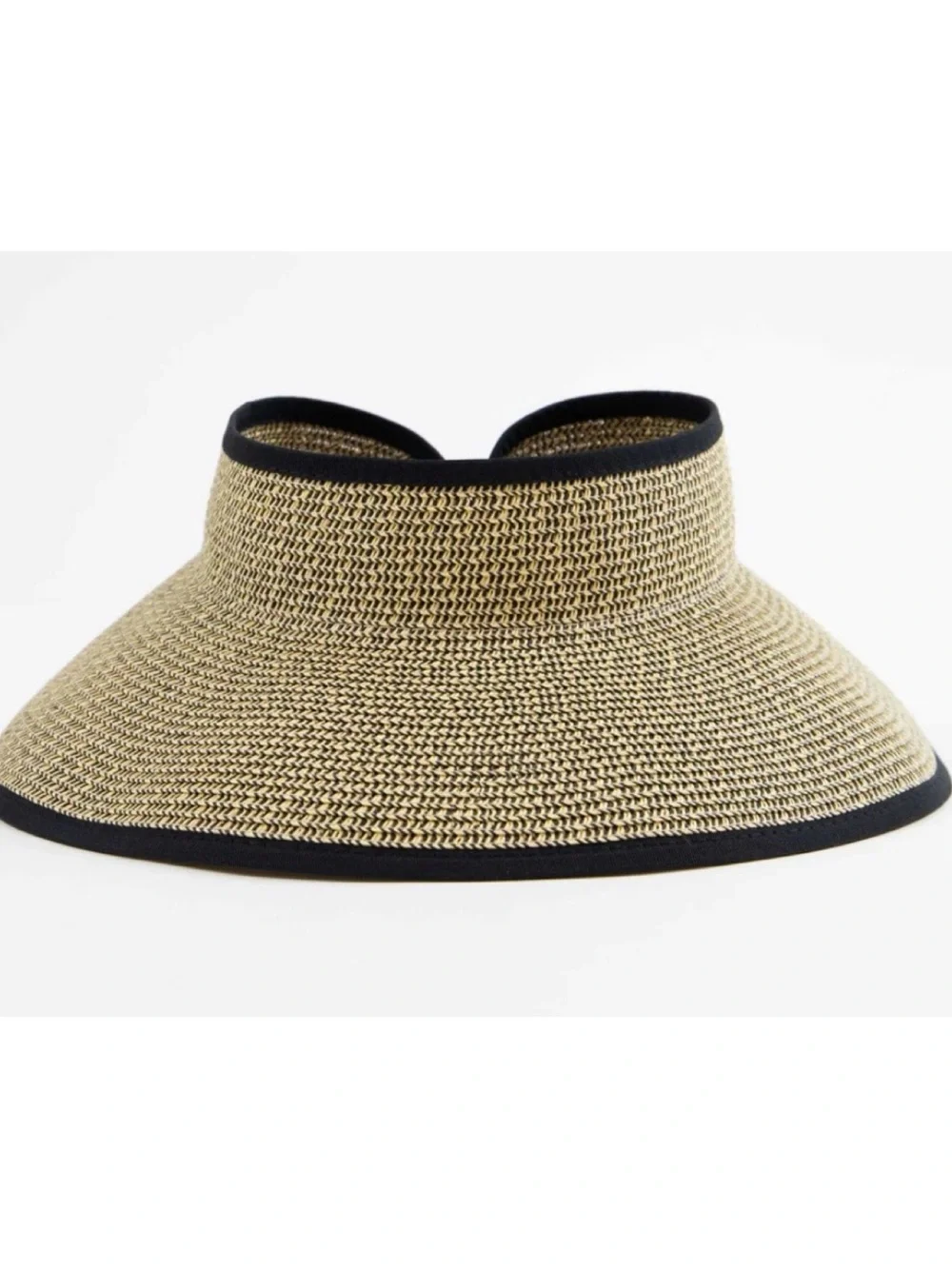 NWT Anthropologie Signature Ultabraid Large Brim Visor by San Diego Hat Co   OS